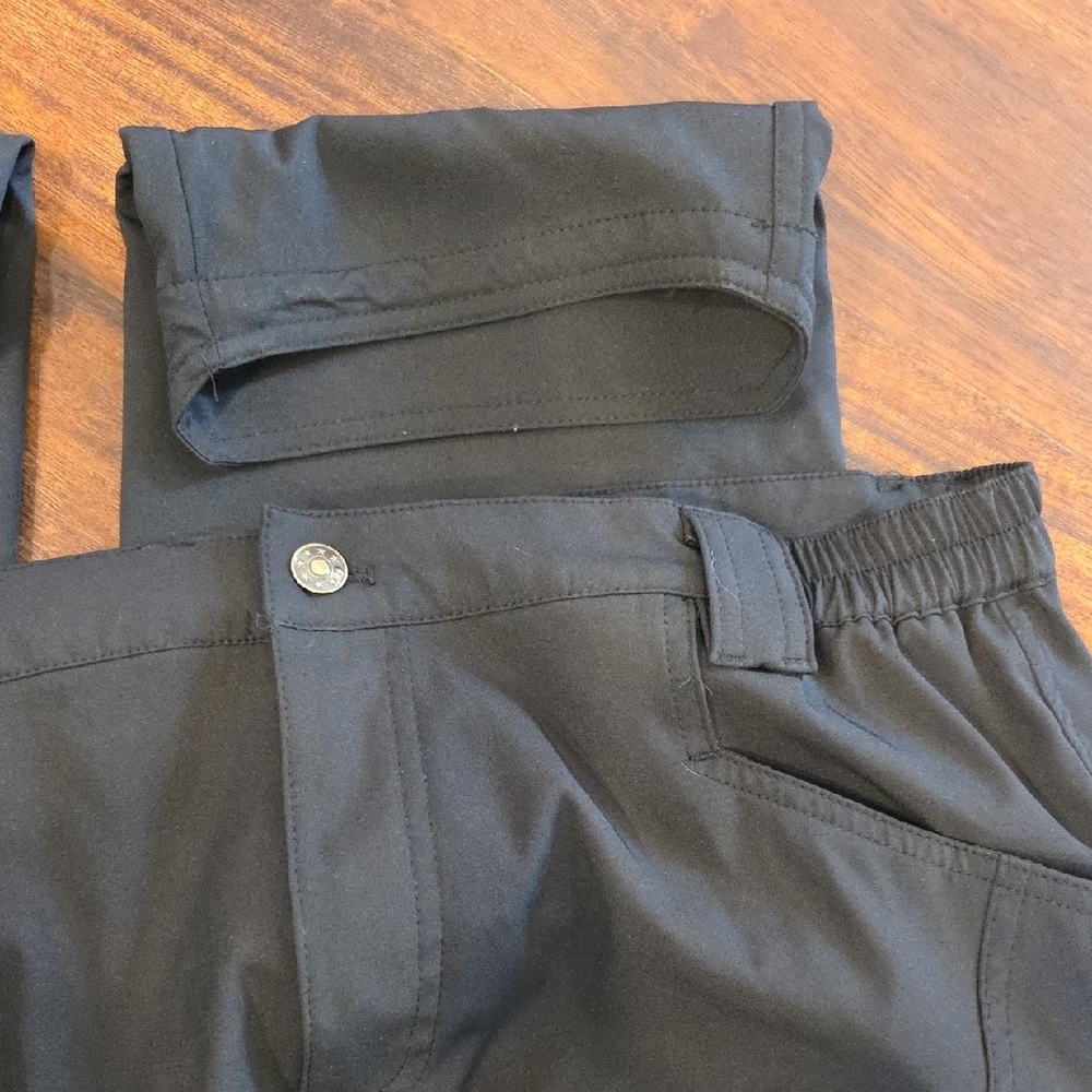Men's Black Tactical Cargo Pants with Pockets 4 Of 4 - Picture 2 of 5